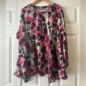 Vibrant Floral Long Sleeve Top